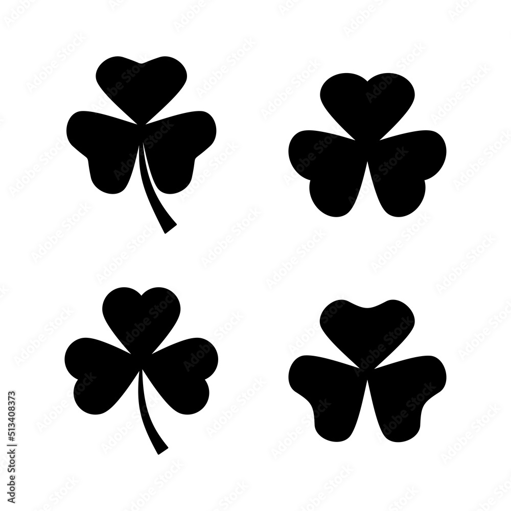 Clover icon vector. clover sign and symbol. four leaf clover icon