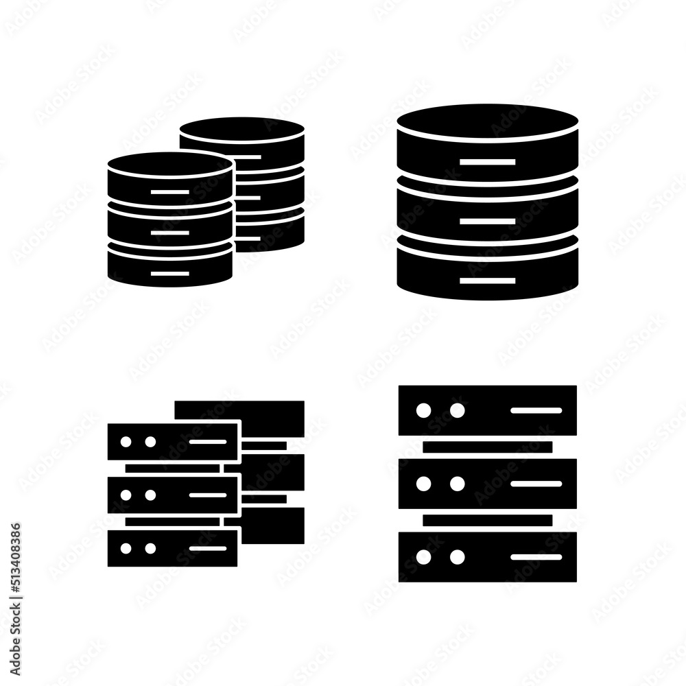 Database icon vector. database sign and symbol Database icon vector. database sign and symbol