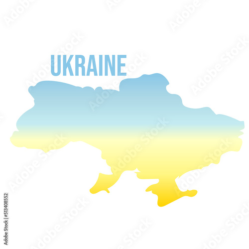 Gradient Ukraine map