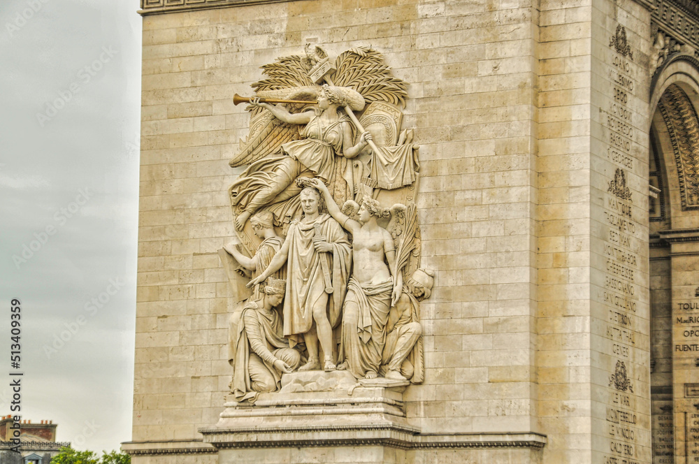 Arc de triomphe etoile in Paris