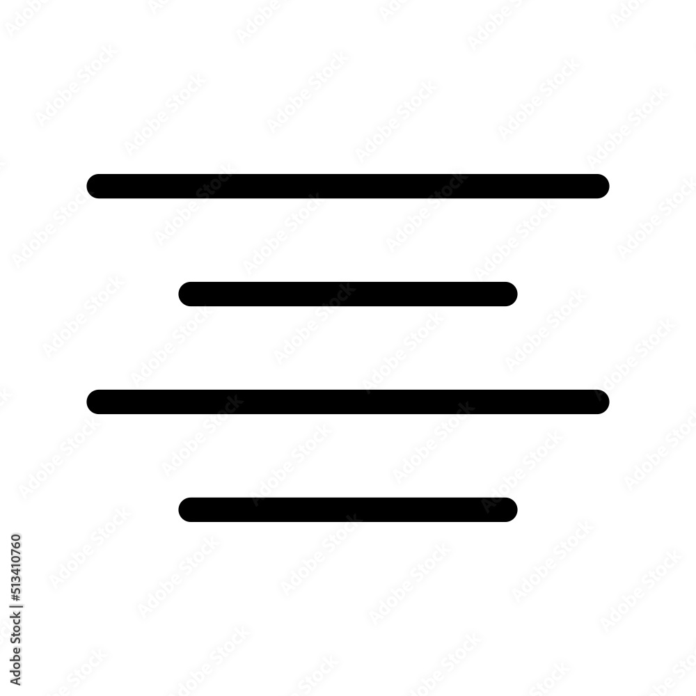 Align Icon Vector Symbol Design Illustration Align Icon Vector Symbol Design Illustration