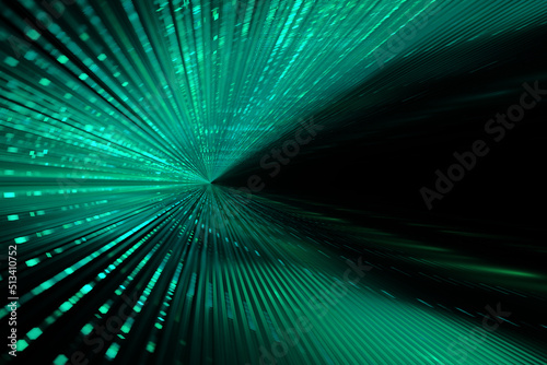 Digital technology green data abstract background