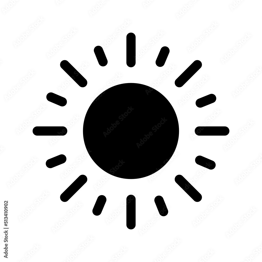 Sun Icon Vector Symbol Design Illustration Sun Icon Vector Symbol Design Illustration