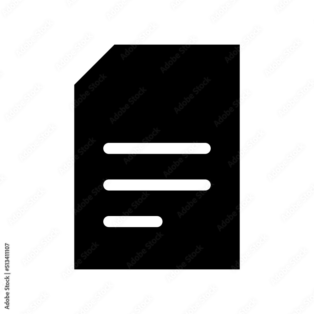 Document Icon Vector Symbol Design Illustration Document Icon Vector Symbol Design Illustration