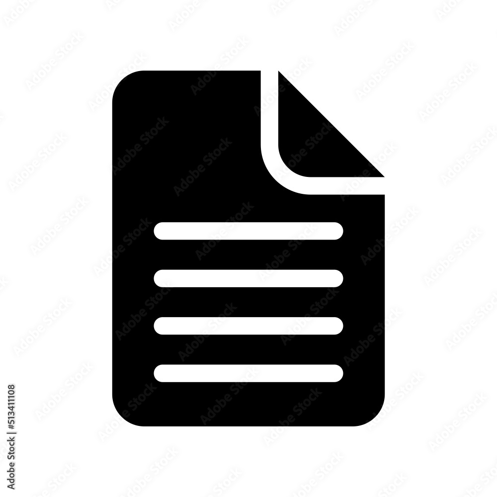 Document Icon Vector Symbol Design Illustration Document Icon Vector Symbol Design Illustration