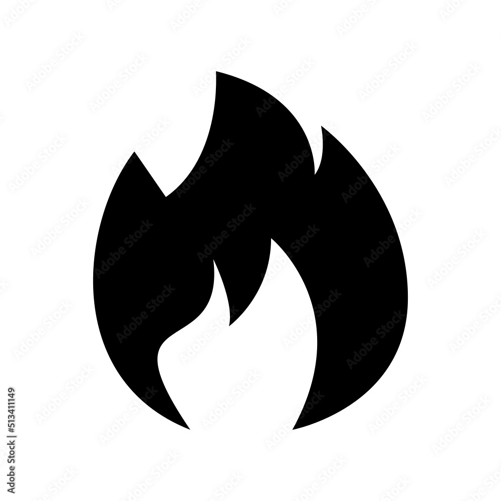 Fire Icon Vector Symbol Design Illustration
