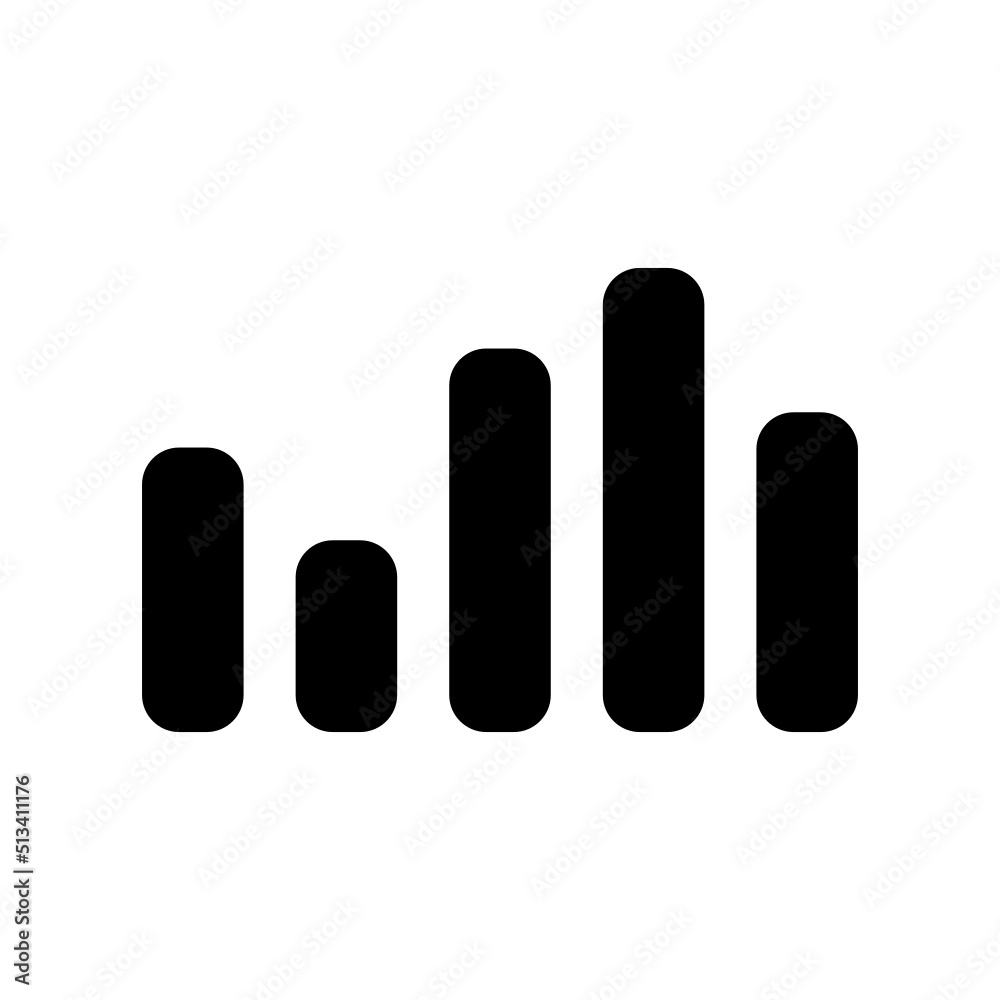 Bar Chart Icon Vector Symbol Design Illustration Bar Chart Icon Vector Symbol Design Illustration