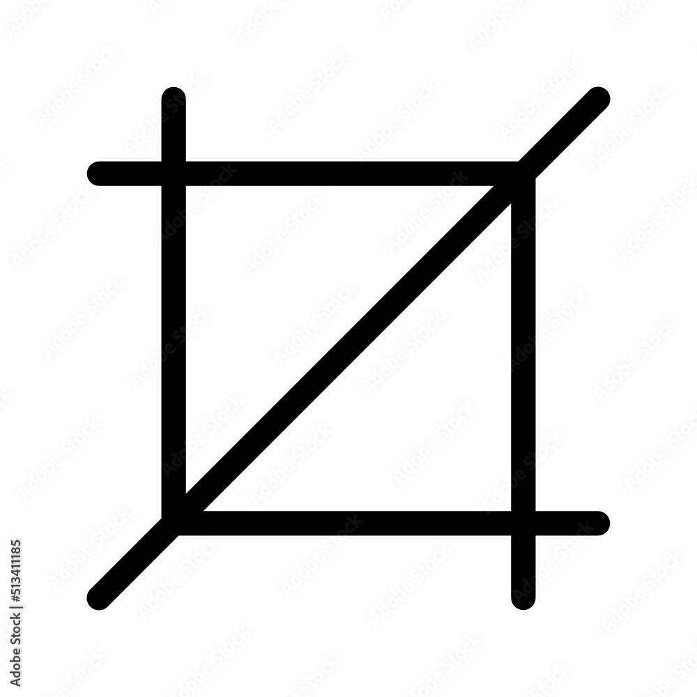 Crop Icon Vector Symbol Design Illustration