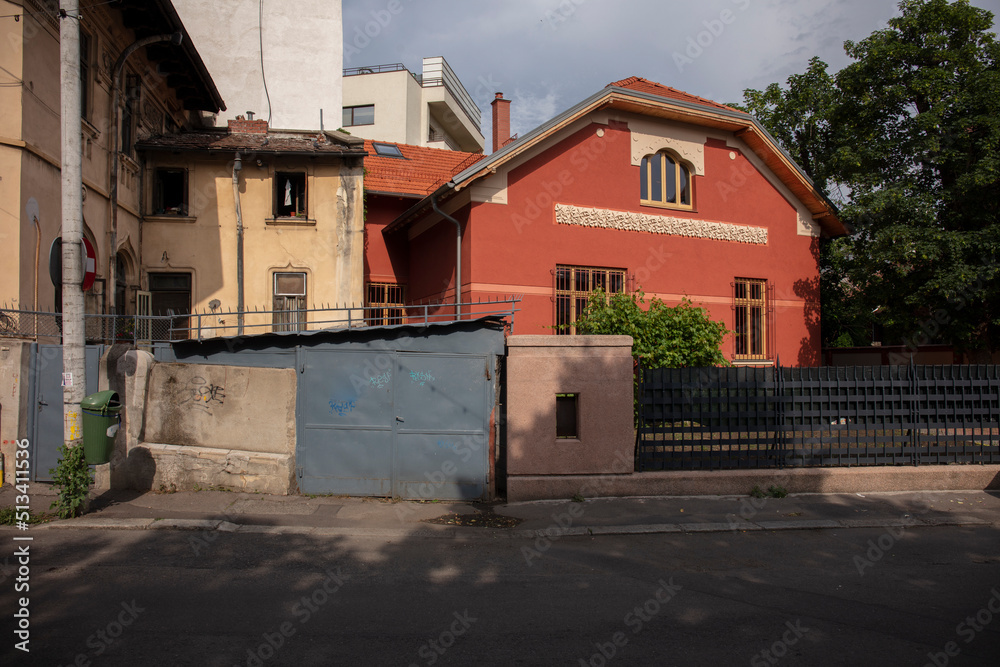 Historical building in Romania Bucharest