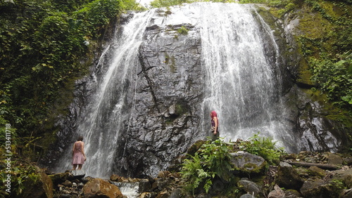 Photographs of waterfalls in the Amazon jungle of Peru.