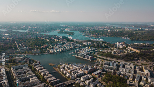 Drohnenbilder der Stadt Stockholm in Schweden. © Yuri - Supay 