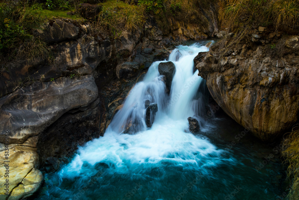 Fototapeta premium Camino inca en la ciudad de Machupicchu, Cusco, Perú.