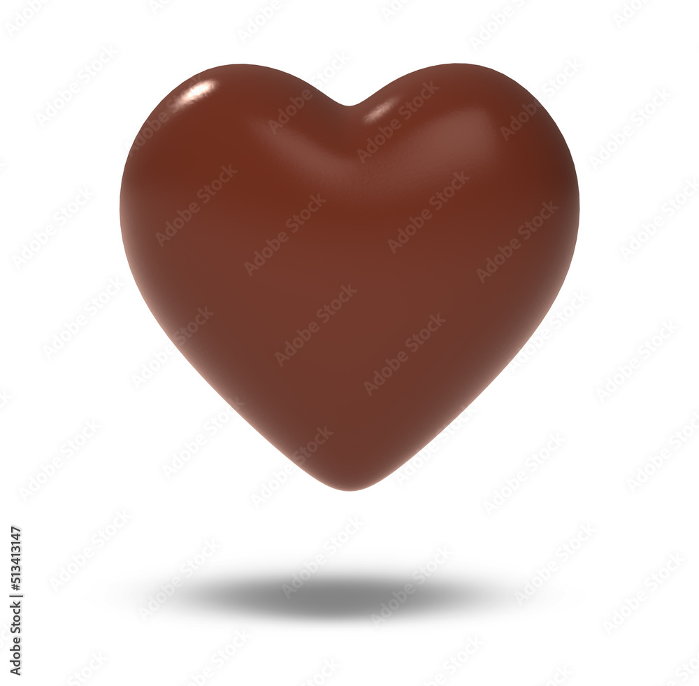 Heart chocolate coffee brown color shape isolated on white background. Close up object with clipping path. Food and valentines day concept. Heart chocolate coffee brown color shape isolated on white background. Close up object with clipping path. Food and valentines day concept.