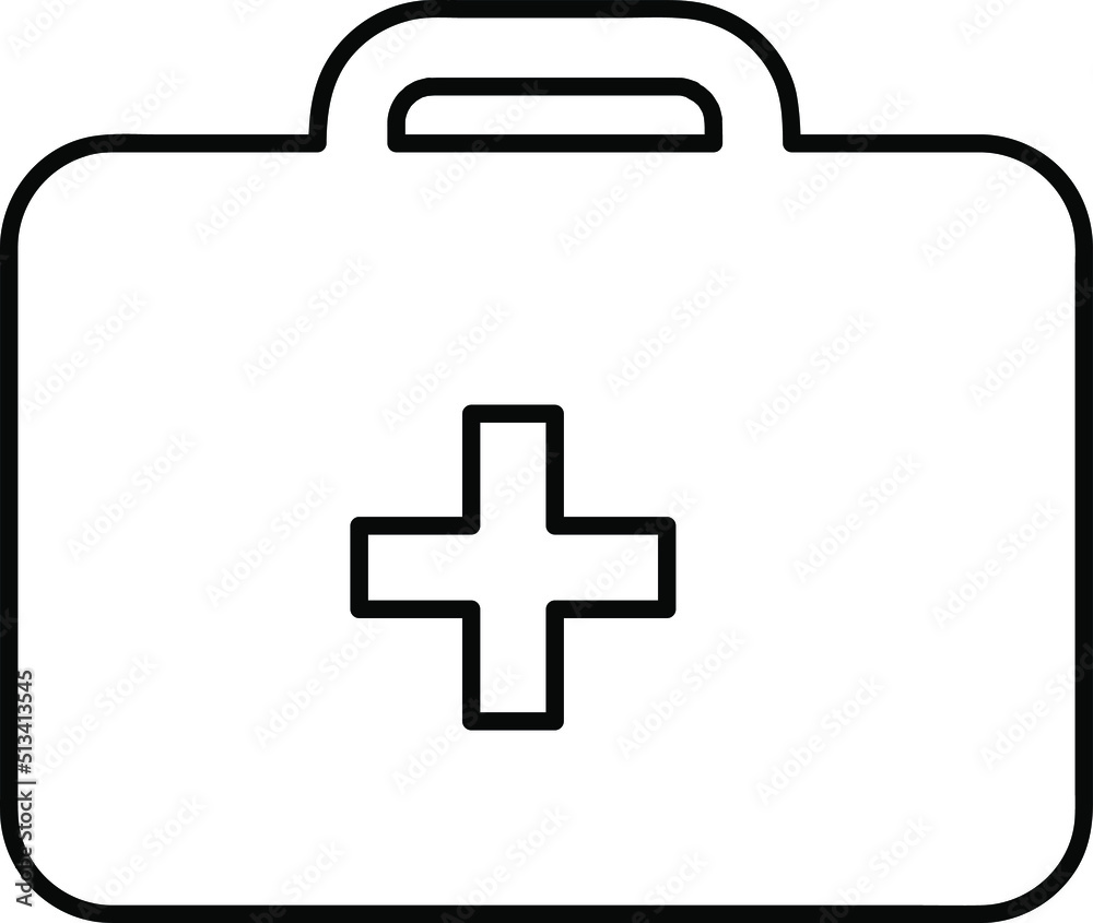 Obraz premium first aid vector icon illustration on white background..eps