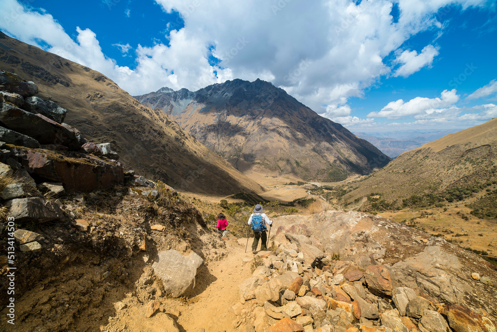 Fotografías del Camino inca en Machupicchu, Perú.