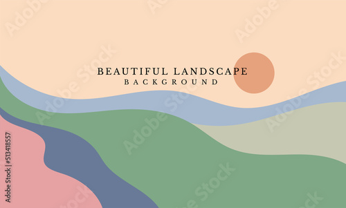 Abstract mountain landscape background