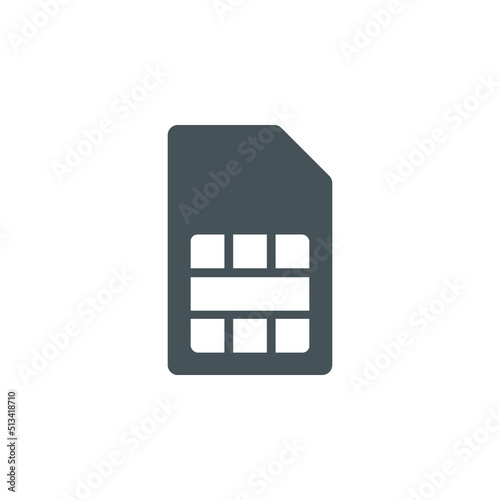 simcard icon vector. sim card icon vector illustration