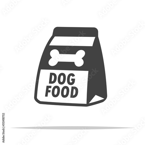 Dog food package icon transparent vector isolated