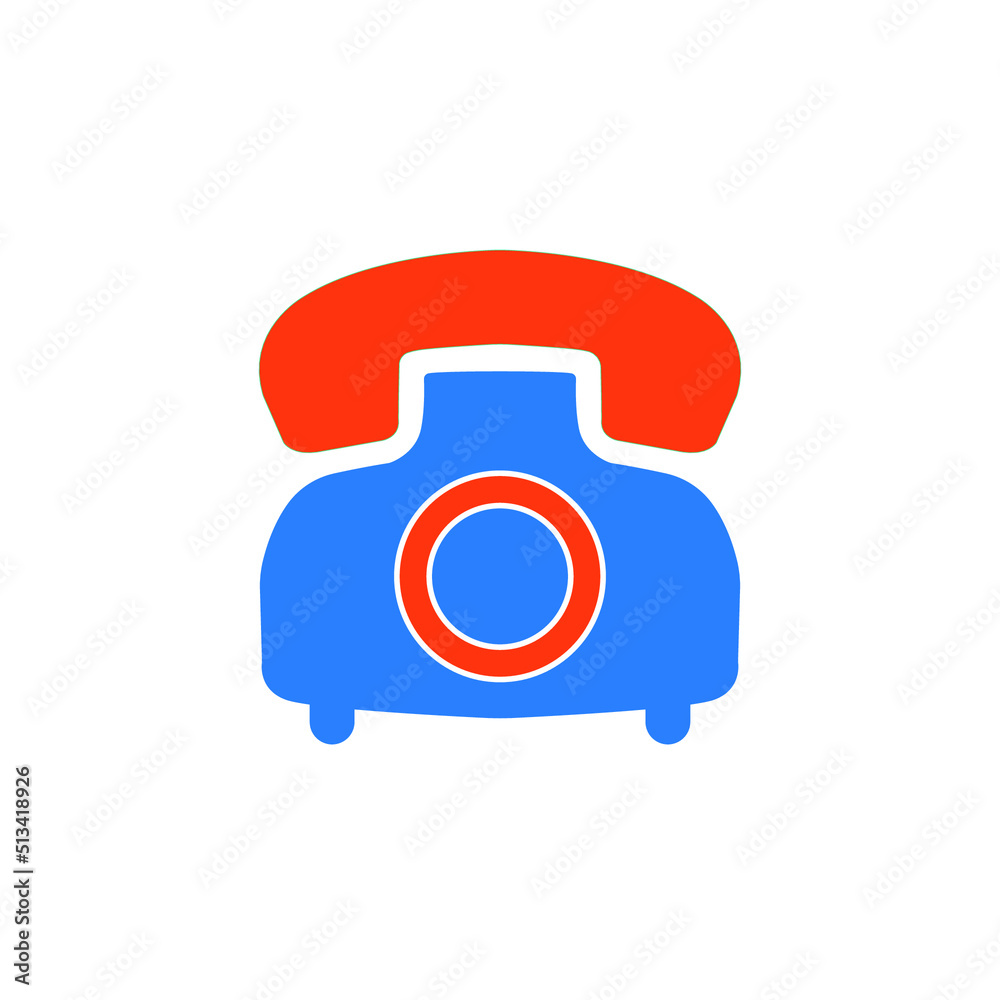telephone icon vector. phone icon vector illustration