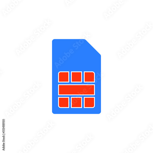 simcard icon vector. sim card icon vector illustration