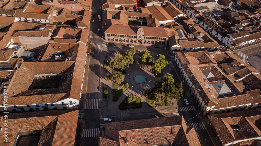 Fotografías con Drone de la ciudad del Cusco Perú.