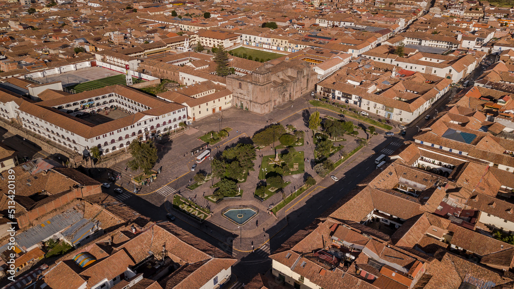Fotografías con Drone de la ciudad del Cusco Perú.