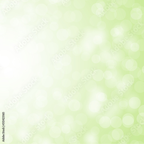 Abstract blur bokeh effect green background. Vector illustration.