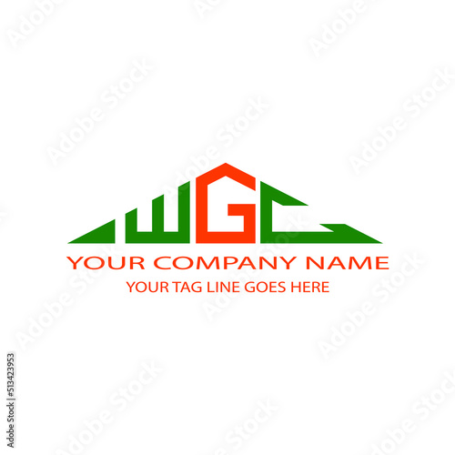 WGC letter logo creative design with vector graphic photo