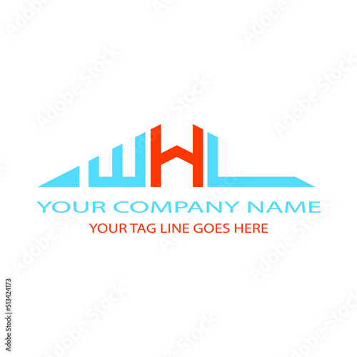 WHL letter logo creative design with vector graphic photo