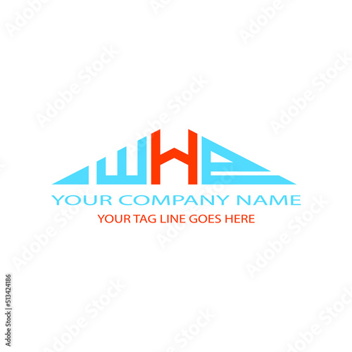 WHP letter logo creative design with vector graphic photo
