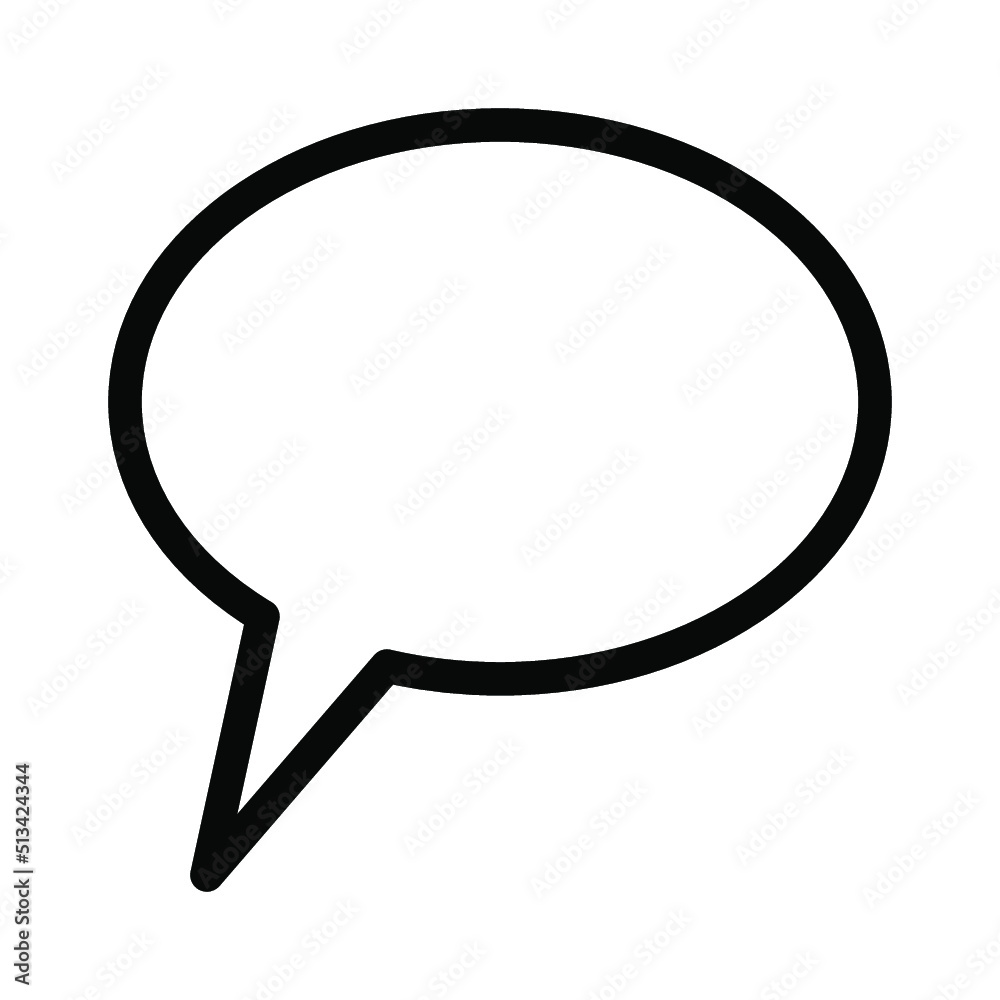 Illustration Vector Graphic of Bubble Speech icon template Illustration Vector Graphic of Bubble Speech icon template