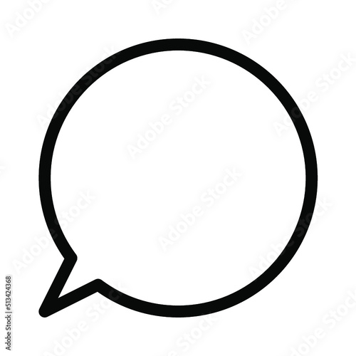 Illustration Vector Graphic of Bubble Speech icon template