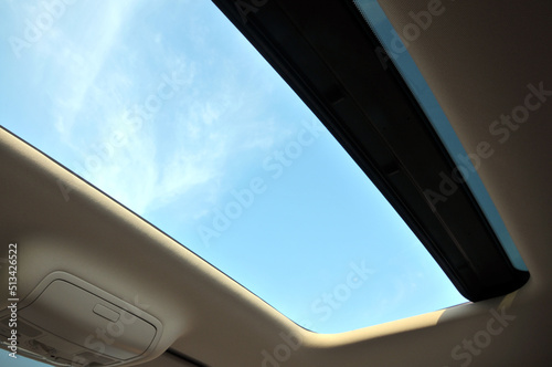 view from the window of a car 