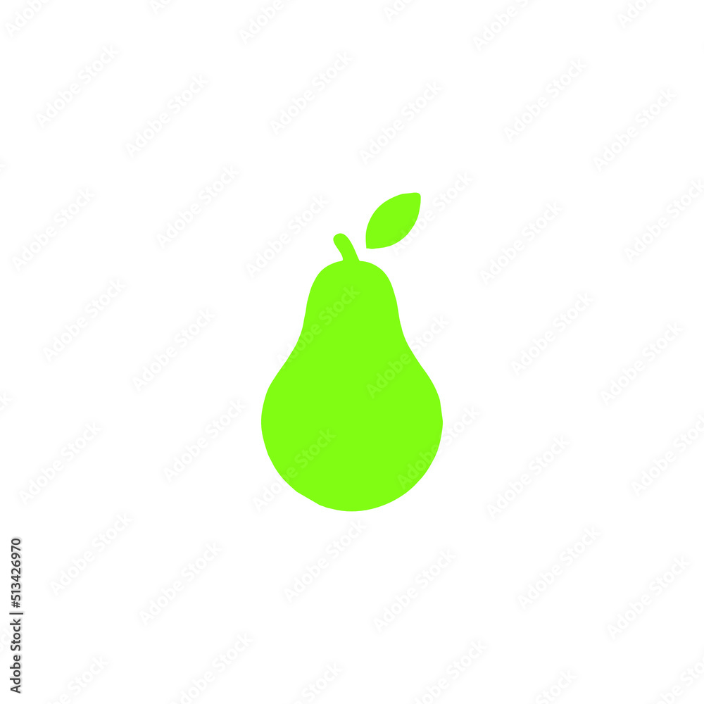 Fresh pear icon vector illustration. Green pear icon. Pear icon clipart Fresh pear icon vector illustration. Green pear icon. Pear icon clipart