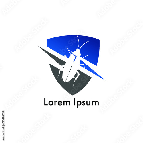 pest control logo for fumigation business. vector illustration