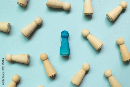 Cuadro en lienzo Majority vs minority concept