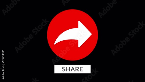Share button animation for a video channel.
Looped animation with a luma matte.