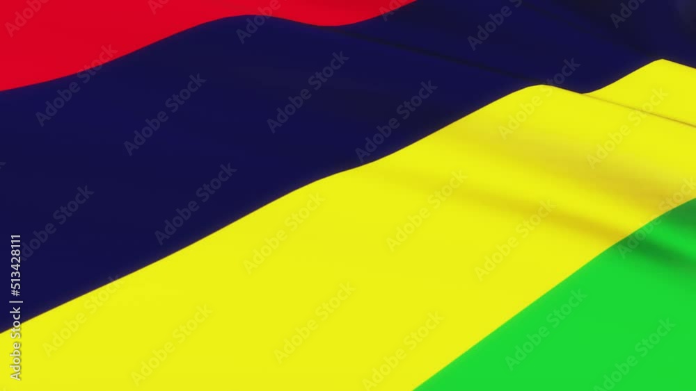 Loop of Mauritius flag waving texture background .Mauritius flag video waving in wind Loop of Mauritius flag waving texture background .Mauritius flag video waving in wind