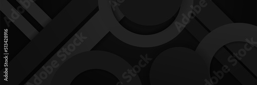 Modern dark black abstract banner background. vector background sports abstract background black texture