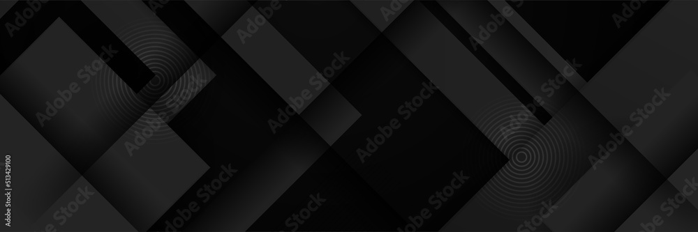 Modern dark black abstract banner background. vector background sports abstract background black texture