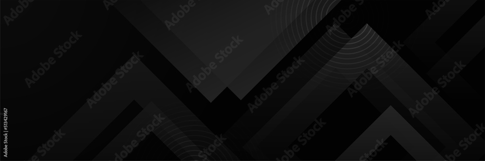 Modern dark black abstract banner background. vector background sports abstract background black texture