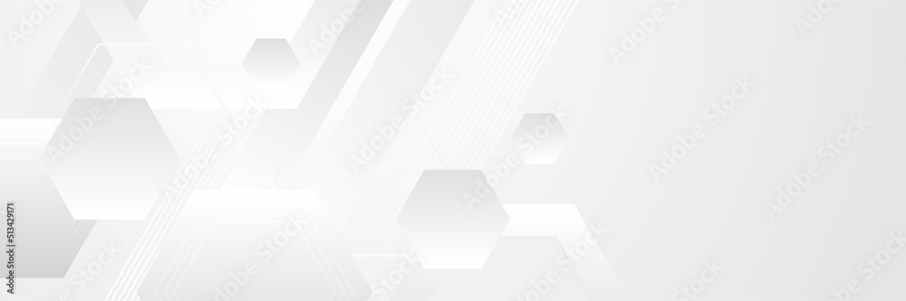 Modern elegant white gray banner background with creative design and shiny lines Modern elegant white gray banner background with creative design and shiny lines
