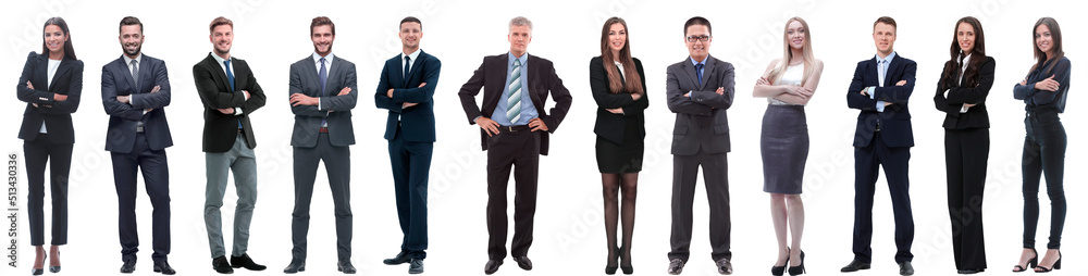 group of successful business people isolated on white group of successful business people isolated on white