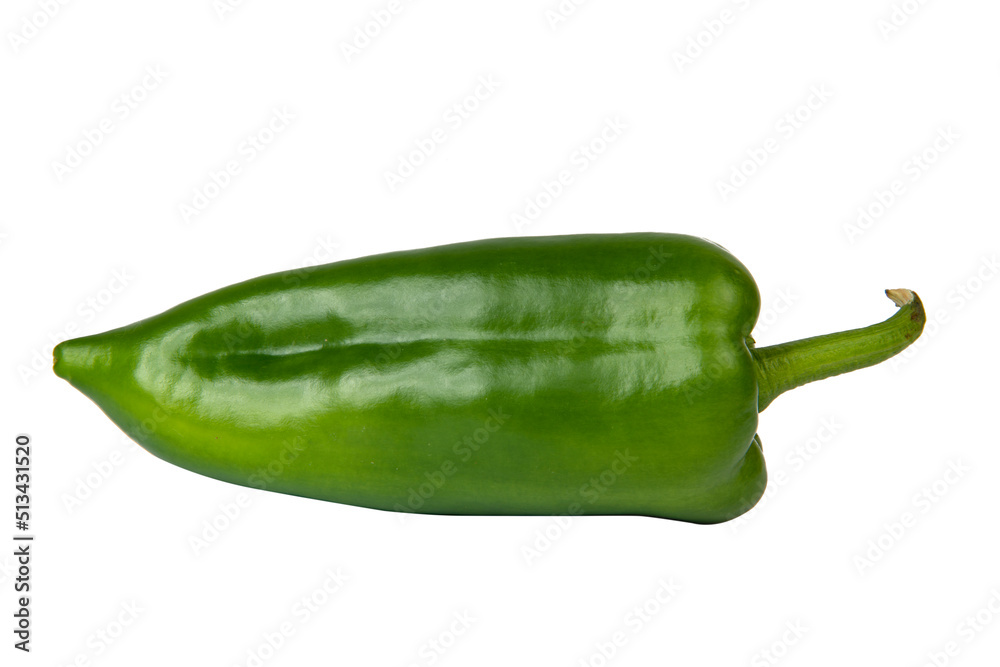 Bell green pepper paprica isolated on the white background Bell green pepper paprica isolated on the white background