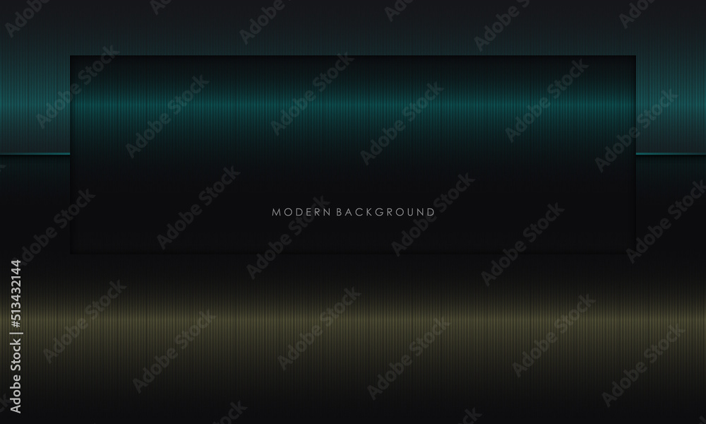 Modern background black with lines luxury colorful
