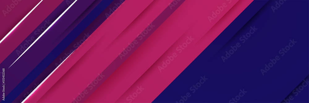 Abstract blue purple banner background with geometric panel element shapes. Abstract composition vector illustration