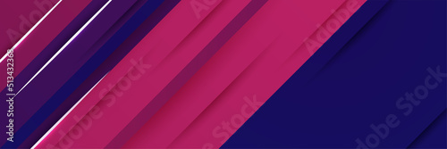 Abstract blue purple banner background with geometric panel element shapes. Abstract composition vector illustration