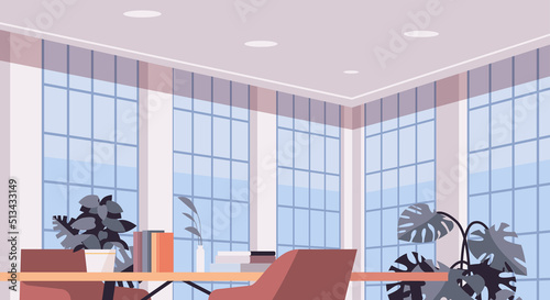 modern coworking area office interior empty no people open space cabinet room with furniture
