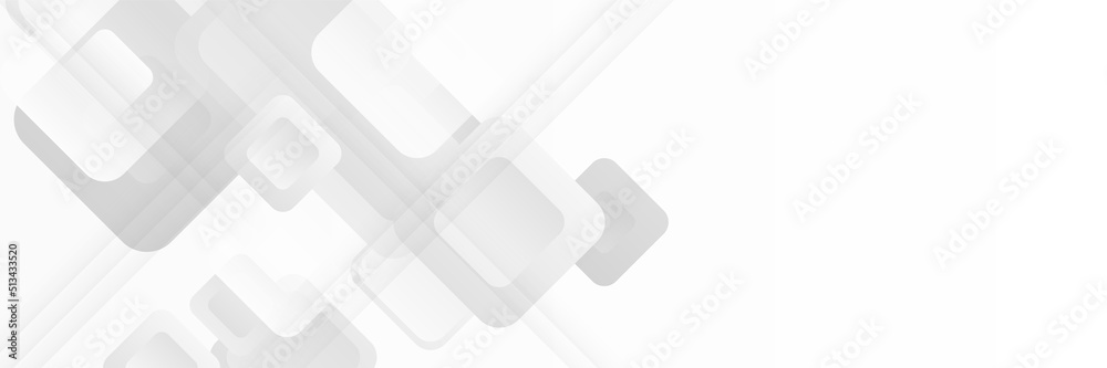 Modern elegant white banner background with shiny lines and geometric element shapes Modern elegant white banner background with shiny lines and geometric element shapes