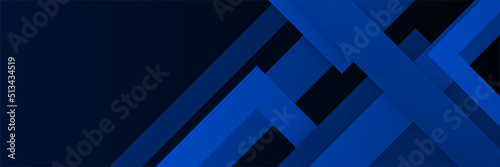 Modern dark blue banner background